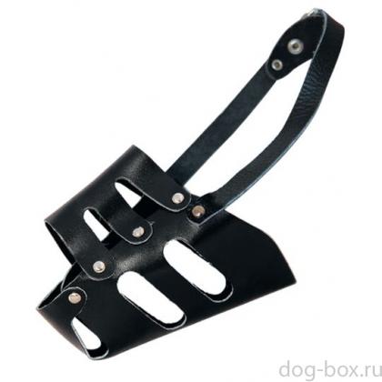 Намордник кожаный цельнокройный №3, 15*7*13см-0