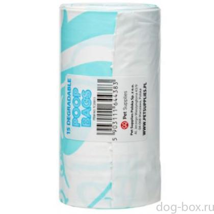 Биоразлагаемые пакеты для уборки за питомцем с ароматом зеленого чая, 15 шт.-0