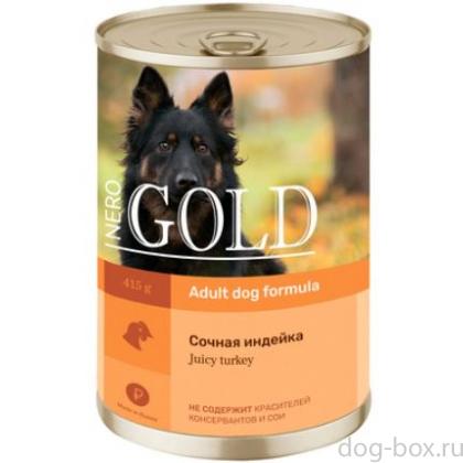 Консервы для собак "Сочная индейка"-0