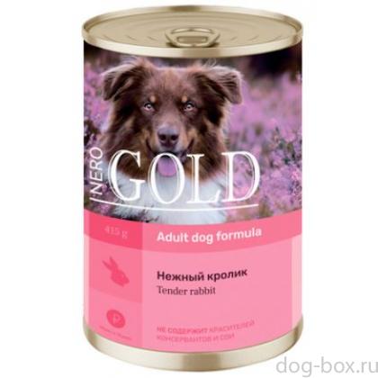 Консервы для собак "Нежный кролик"-0