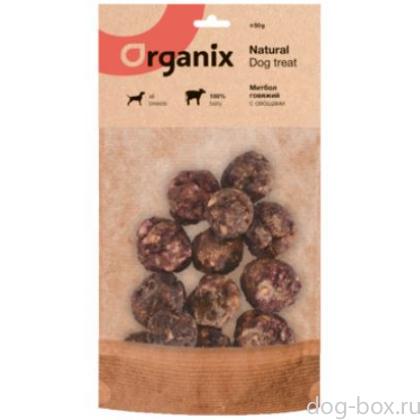 Премиум лакомство для собак митбол говяжий с овощами-0