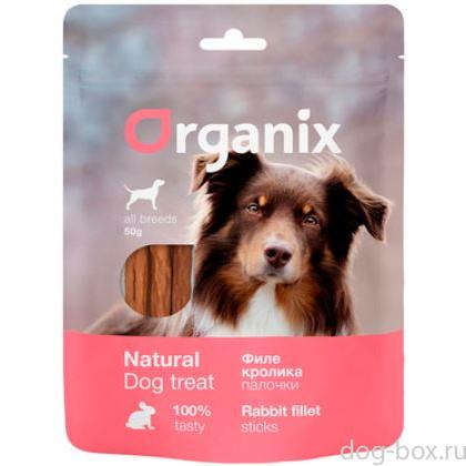 Лакомство для собак "Палочки из филе кролика" 100% мясо-0