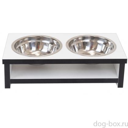 Кормушка для животных, двойная ламинат Домино-0