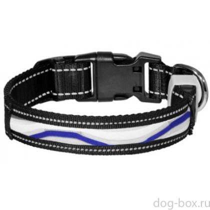 Светодиодный ошейник "Фэйм", синий, размер L, 2,5x60см-0