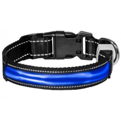 Светодиодный ошейник "Фэйм", синий, размер L, 2,5x60см-1