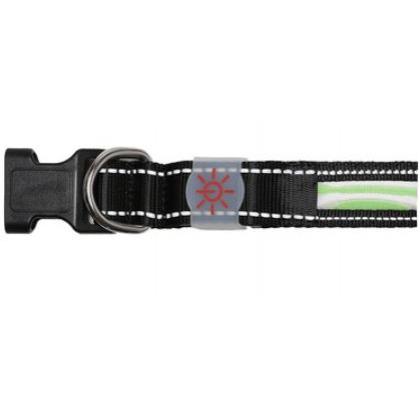 Светодиодный ошейник "Фэйм", зелёный, размер S, 2,5x40см-2