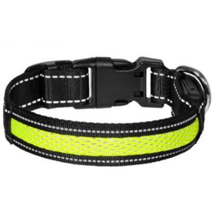 Светодиодный ошейник "Лаки", зелёный, размер S, 2,5x40см-1