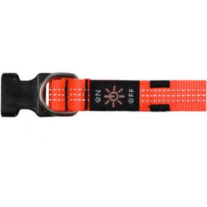 Светодиодный ошейник "Барри", красный, размер S, 2,5x40см-2