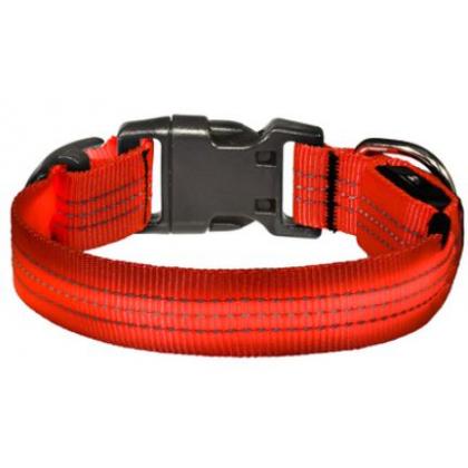 Светодиодный ошейник "Барри", красный, размер S, 2,5x40см-1