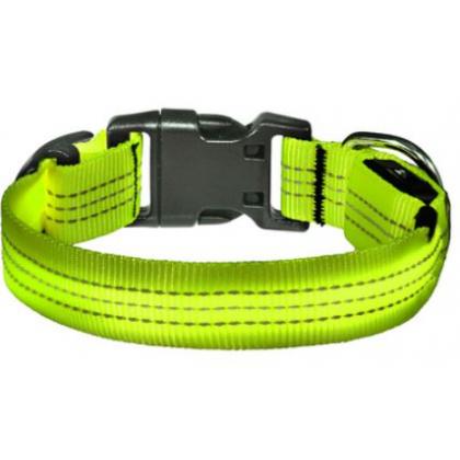 Светодиодный ошейник "Барри", зелёный, размер S, 2,5x40см-1