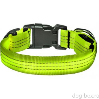 Светодиодный ошейник "Барри", зелёный, размер L, 2,5x60см-0