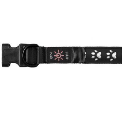 Светодиодный ошейник "Нокко", чёрный, размер S, 2,5x40см-2