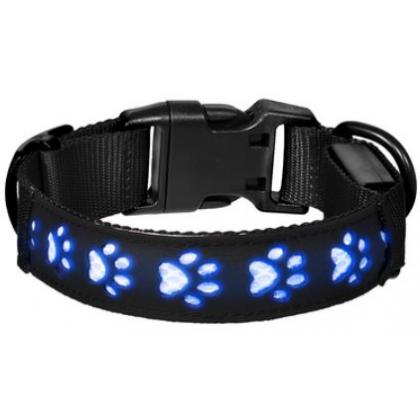 Светодиодный ошейник "Нокко", чёрный, размер S, 2,5x40см-1