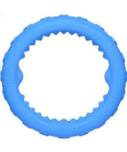 Игрушка для собак "Логар" кольцо плавающее синее, 17см