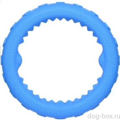 Игрушка для собак "Логар" кольцо плавающее синее, 17см-0