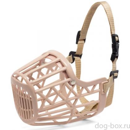 Намордник пластиковый с нейлоновым ремешком №4, 6*5*10,5см-0