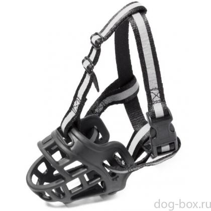 Намордник силиконовый с нейлоновым ремешком №1, 5,5*3,5*9см-0