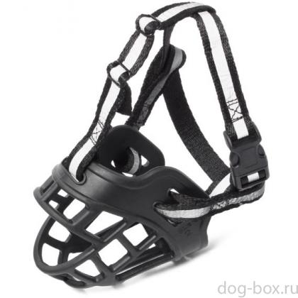 Намордник силиконовый с нейлоновым ремешком №6, 10*6,5*15,5см-0