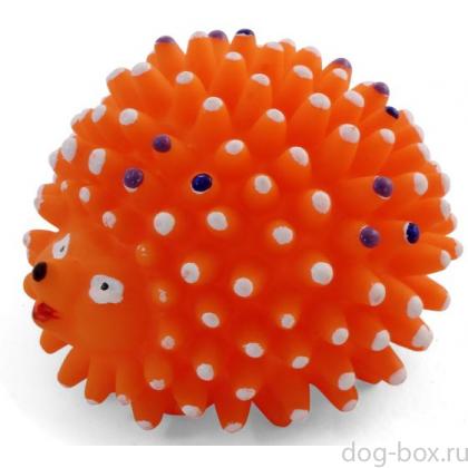 Игрушка для собак из винила "Ёжик", 8см-0