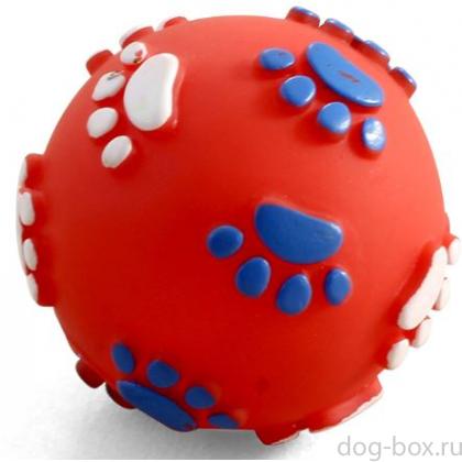 Игрушка для собак из винила "Мяч с лапками", d6см-0