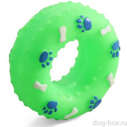 Игрушка для собак из винила "Кольцо", 8,5см-0