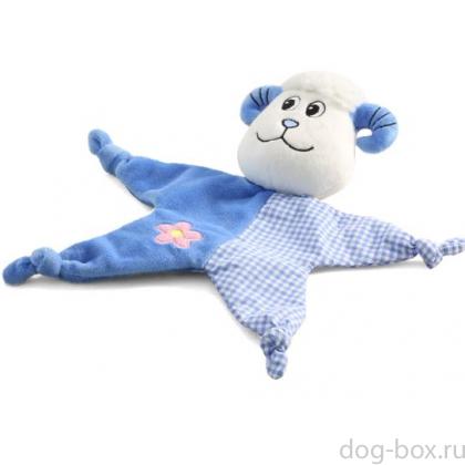 Игрушка для собак мягкая шуршащая "Барашек", 28см-0