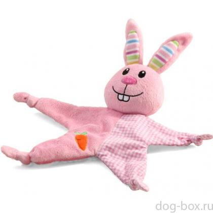 Игрушка для собак мягкая шуршащая "Зайка", 28см-0