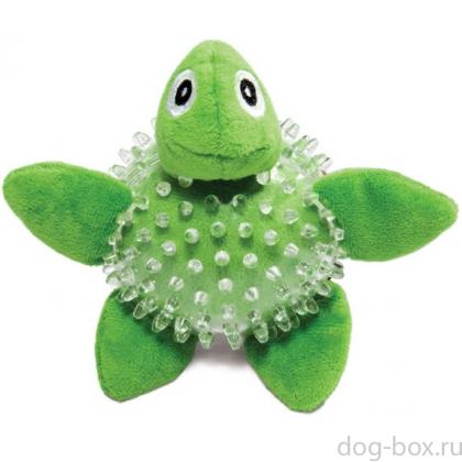 Игрушка для собак мягкая "Черепаха в броне", d9/15см-0