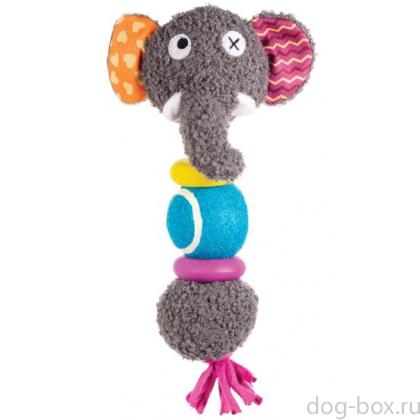 Игрушка для собак мягкая "Слоник", 27см-0