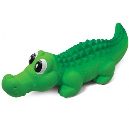 Игрушка "Крокодил" с пищалкой, для собак, латекс, 34,5 см-1