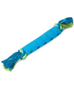 Игрушка для собак из термопластичной резины "Палка шипованная с верёвкой", 35см