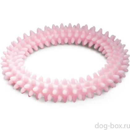 Игрушка для щенков "Кольцо розовое" (серия PUPPY) 10,5см-0