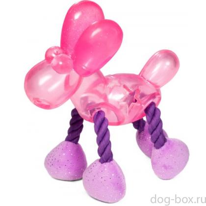 Игрушка для щенков "Ослик" из ТПР (серия PUPPY) 17см-0