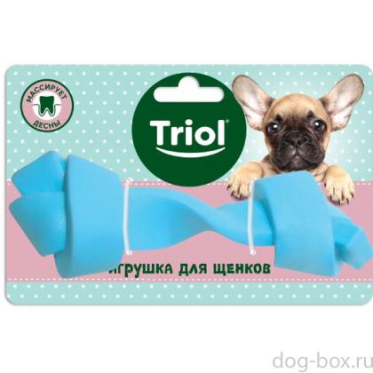 Игрушка для щенков "Кость узловая голубая" (серия PUPPY) 13,5см-0