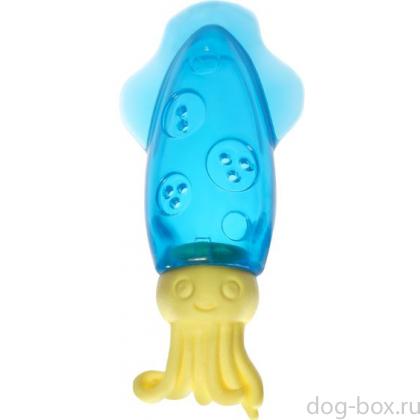 Игрушка для собак из термопластичной резины охлаждающая "Кальмар", 17,5см-0