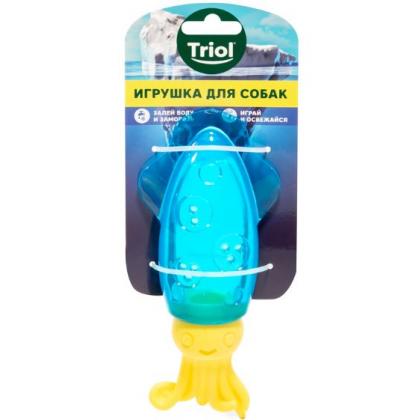 Игрушка для собак из термопластичной резины охлаждающая "Кальмар", 17,5см-1