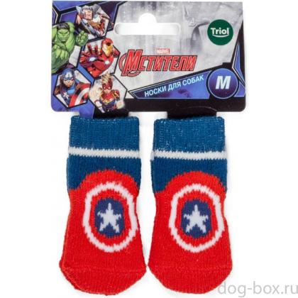 Носки для собак Marvel Капитан Америка, размер M, 3*7,5см-0