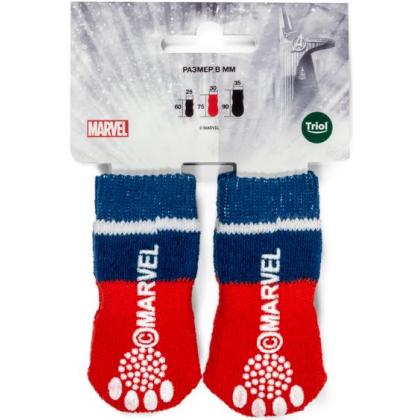 Носки для собак Marvel Капитан Америка, размер M, 3*7,5см-1