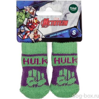 Носки для собак Marvel Халк, размер S, 2,5*6см-0