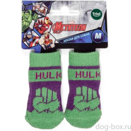 Носки для собак Marvel Халк, размер M, 3*7,5см-0