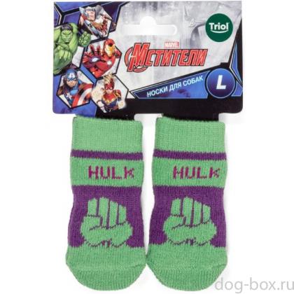 Носки для собак Marvel Халк, размер L, 3,5*9см-0