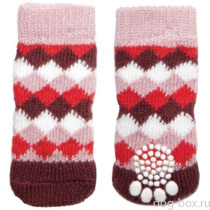Носки для собак "Ромбы", размер S, 2,5*6см-0
