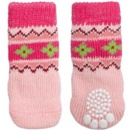 Носки для собак "Цветы", размер M, 3*7,5см-1