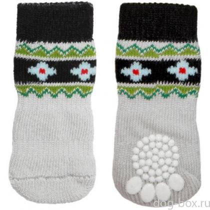 Носки для собак "Цветы", размер M, 3*7,5см-0