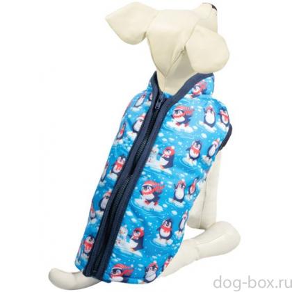 Попона утепленная для собак с молнией на спине "Праздник" XS (20см)-0