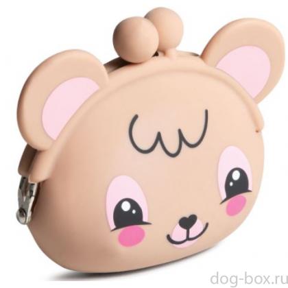 Сумка для лакомств силиконовая "Мышка", 10,5*8,5см-0