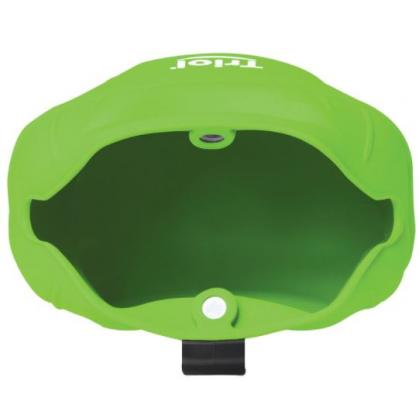 Сумка для лакомств силиконовая "Фитнес", зеленая, 13*10,5см-2