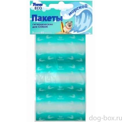ECO Морской пакеты для выгула собак (60 пакетов)-0