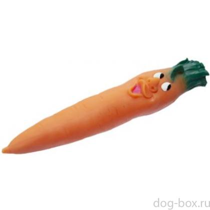 Игрушка для собак "Веселая Морковка", 21см-0