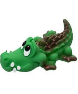Игрушка для собак "Крокодильчик", зеленый, 13,5см